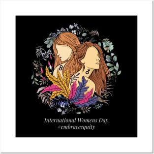 international women's day embrace equity 2023 Posters and Art